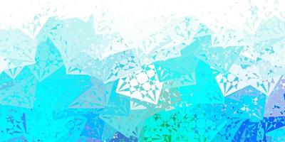 Light Blue, Green vector background with polygonal forms.