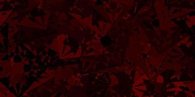 Light Red vector background with triangles.