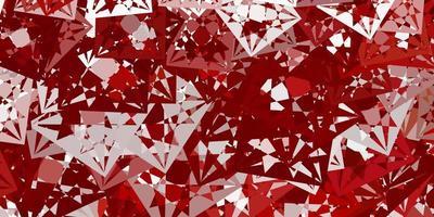 Light Red vector background with triangles.