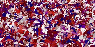 Light Red vector background with polygonal forms.
