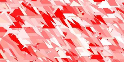 Light red vector layout with triangle forms.