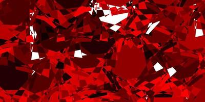 Light Red vector background with triangles.