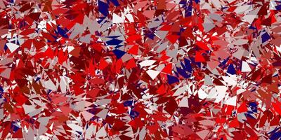 Light red vector backdrop with triangles, lines.
