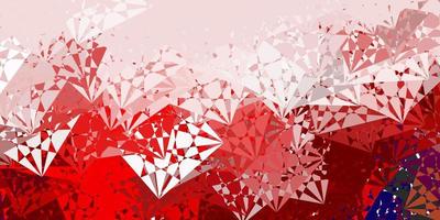 Light Red vector template with triangle shapes.