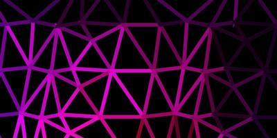 Dark purple, pink vector gradient polygon layout.