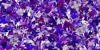 Light Purple vector backdrop with triangles, lines.