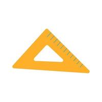 icono de regla triangular. herramienta de escala de medición. aislado vector