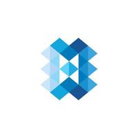 Vector Origami Logo icon. Colorful Abstract Design template element logo icon
