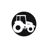 Ilustración de icono de vector de diseño de plantilla de logotipo de tractor