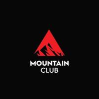 el vector premium del logotipo del club de alpinistas