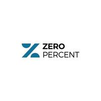 illustration logo vector graphic of monogram Z from Zero and Percent, good for financial company