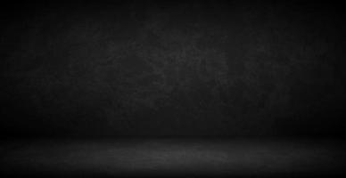 Black wall in dark studio, web background template - Vector