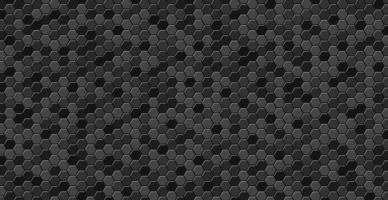 hexágonos abstractos negros sobre un fondo negro y gris vector