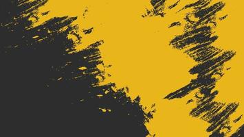 Abstract Yellow Grunge Texture Design In Black Background vector