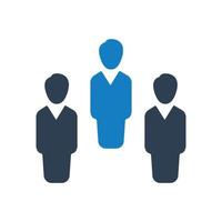 Teamwork solution, teamwork planning icon vector