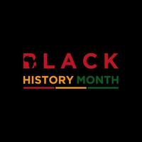 Black history month celebration illustration design vector