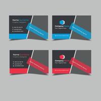 Modern corporate business card design vector