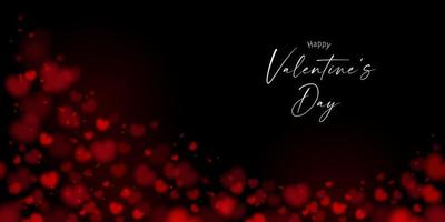 Blurred Valentine's day background vector