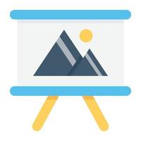 Trendy Easel Concepts vector