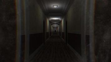 Creepy Hallway with Lights On and Off Animation Loop video