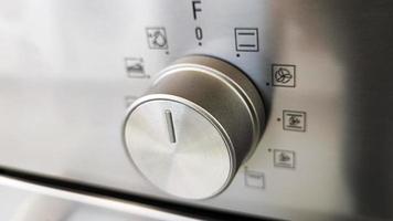 Control panel for household appliances. Program control button. photo