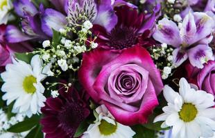 Bouquet of pink flowers photo