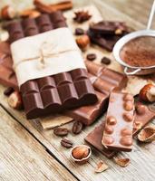 Chocolate and nuts photo