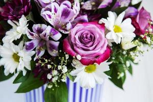 Bouquet of pink flowers photo