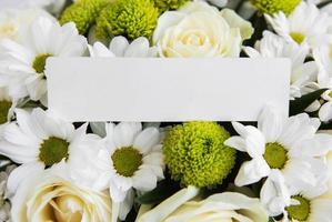 Bouquet of white flowers photo