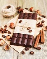 Chocolate and nuts photo