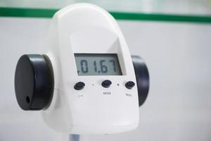modern devices for analysis and testing of dairy products. test laboratory of a milk factory photo