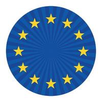 bandera de la unión europea vector