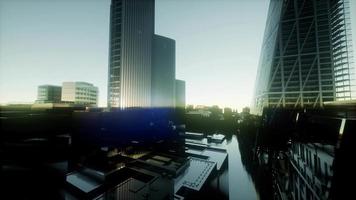 concepto de puesta de sol de Londres video