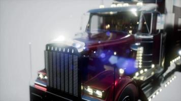 piste de camion américaine lumineuse video
