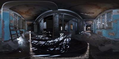 VR360 view of abandoned soviet base video