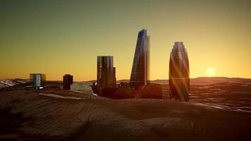 City Skyscrapes in Desert photo