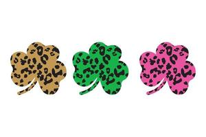 shamrock leopard design vector