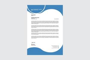 corporate letter head template design vector