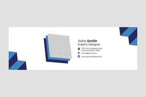 Email Signature Template vector