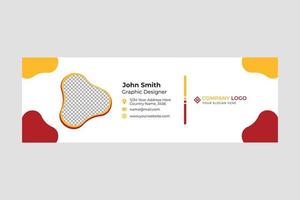 Email Signature Template vector