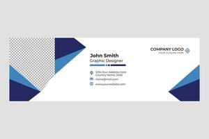 Email Signature Template vector