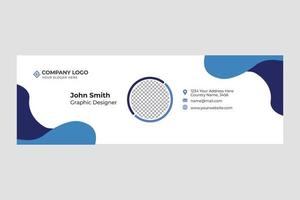 Email Signature Template vector