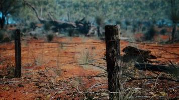 old rusted small farm fence photo