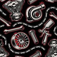 auto parts seamless background vector