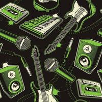 music seamless background vector