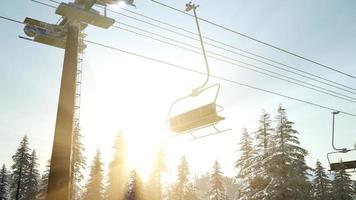 Empty Ski Lift photo