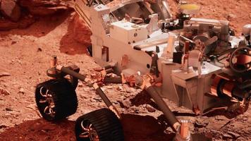 Mars Rover Perseverance exploring the red planet. Elements furnished by NASA. photo