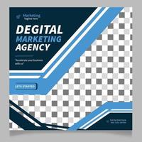 Degital Marketing Agency Social Media Post Template vector
