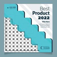 Best Product 2022 Post Template vector