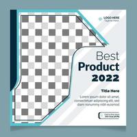 Best Product 2022 Post Template vector